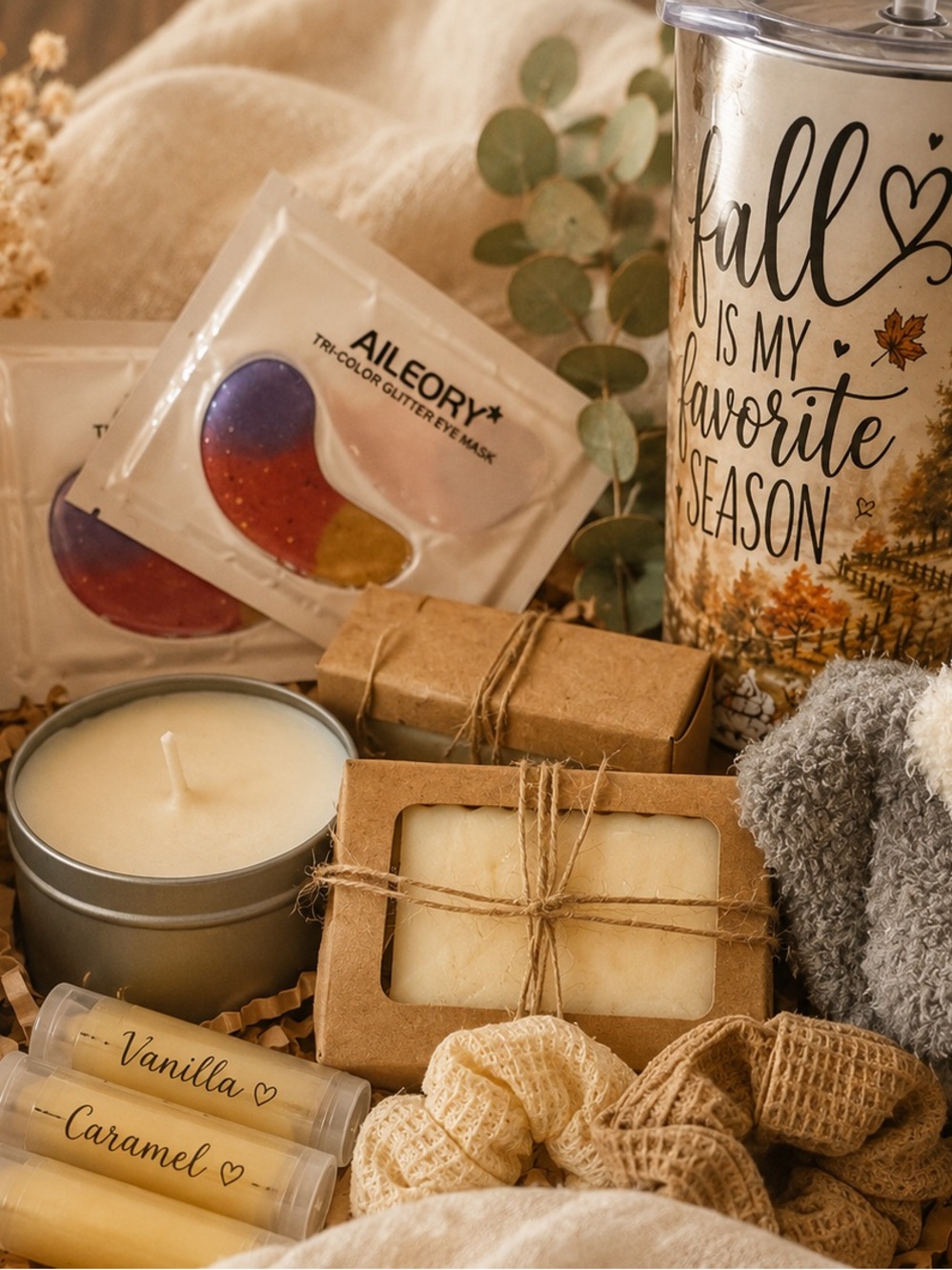 Handmade Vanilla Carmel Fall Self Care Box